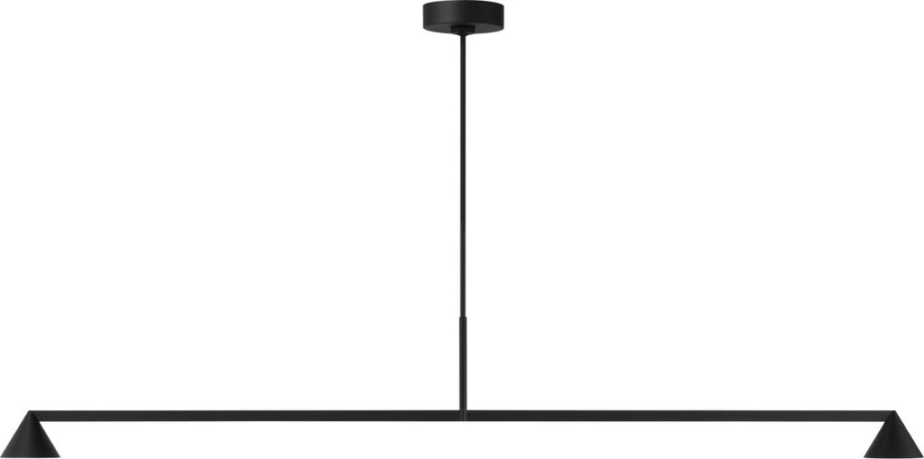 Midrand 60 Linear Chandelier Nightshade Black 2700K 90 CRI