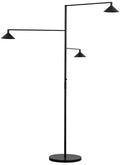 Mill 3-Light Outdoor Grande Floor Lamp Black 2700K 90 CRI