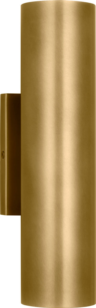 Pressa Round Medium Wall Natural Brass 2700K 90 CRI