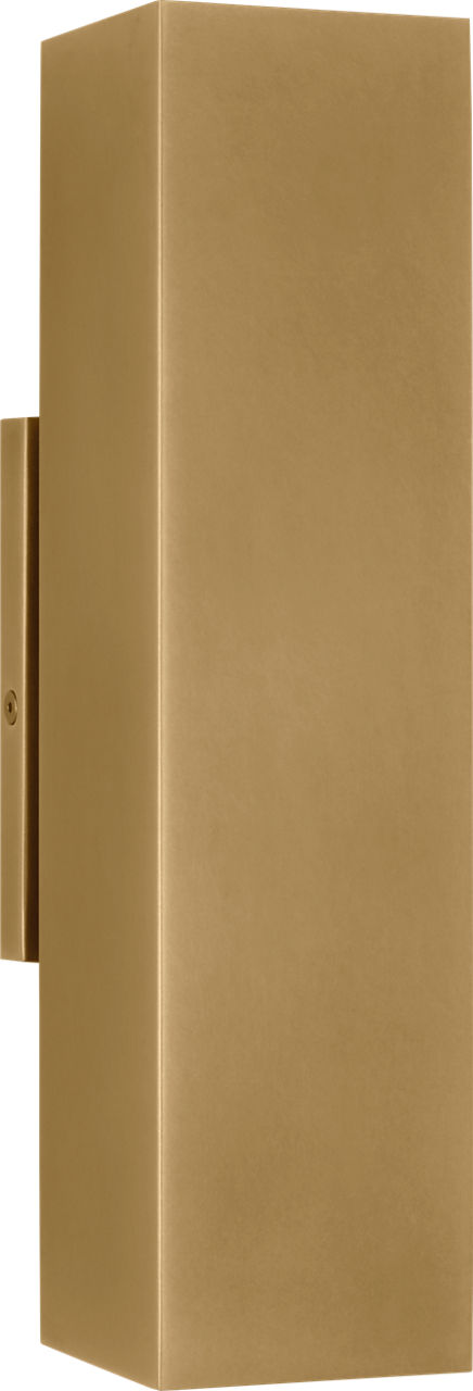 Pressa Square Medium Wall Natural Brass 2700K 90 CRI