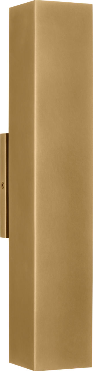 Pressa Square Large Wall Natural Brass 2700K 90 CRI