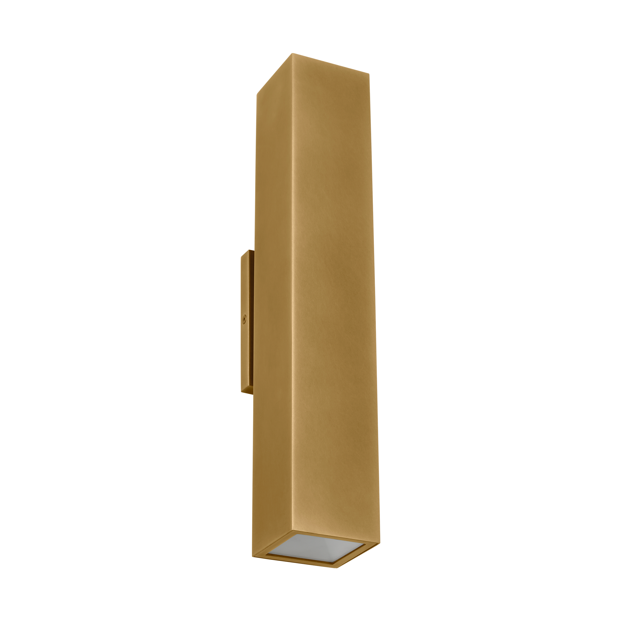 Pressa Square Large Wall Natural Brass 2700K 90 CRI