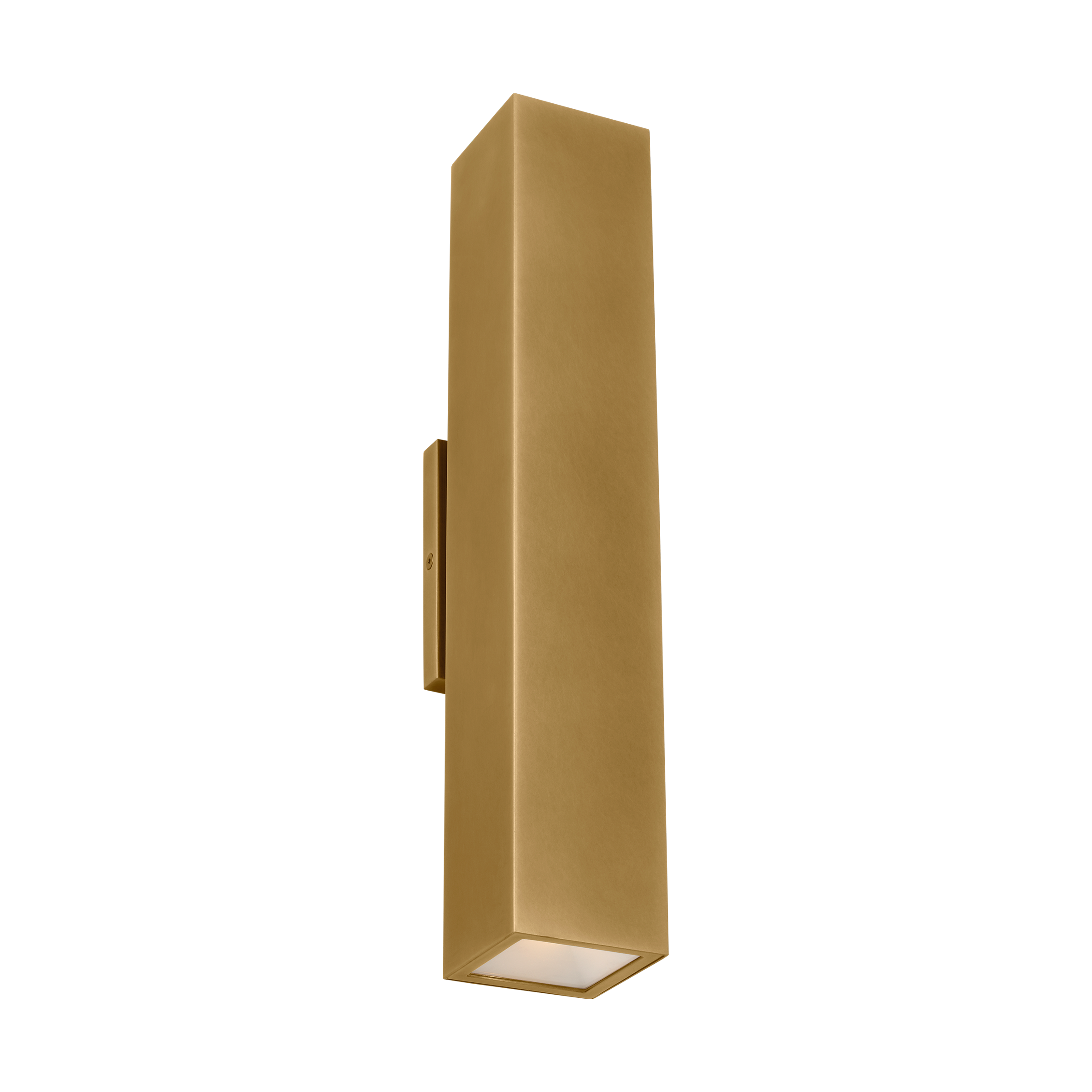 Pressa Square Large Wall Natural Brass 2700K 90 CRI