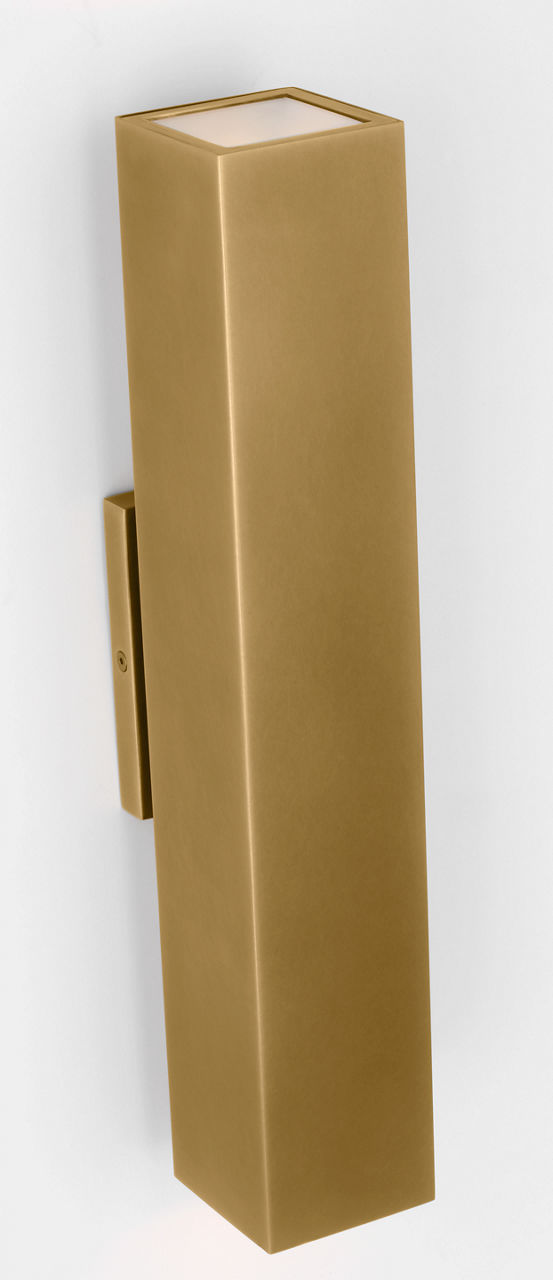 Pressa Square Large Wall Natural Brass 2700K 90 CRI