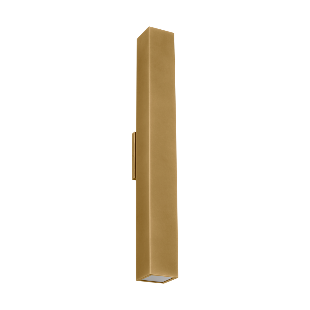 Pressa Square X-Large Wall Natural Brass 2700K 90 CRI