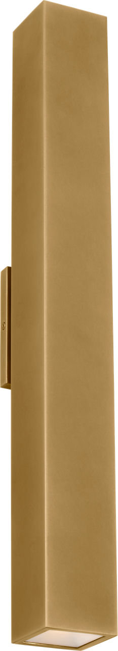 Pressa Square X-Large Wall Natural Brass 2700K 90 CRI
