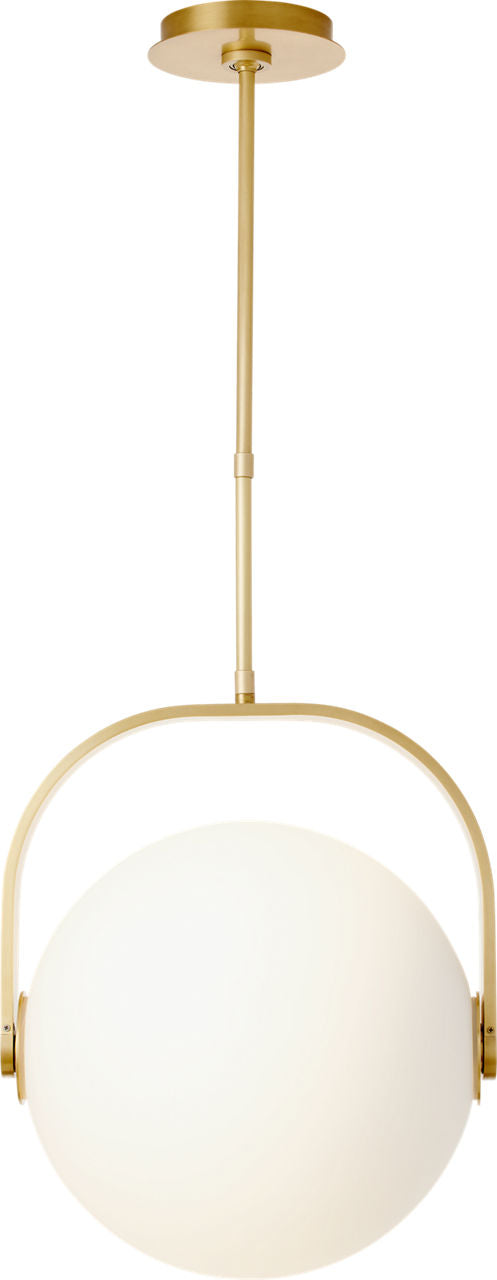 Fues Medium Pendant Opal Natural Brass 2700K 90 CRI
