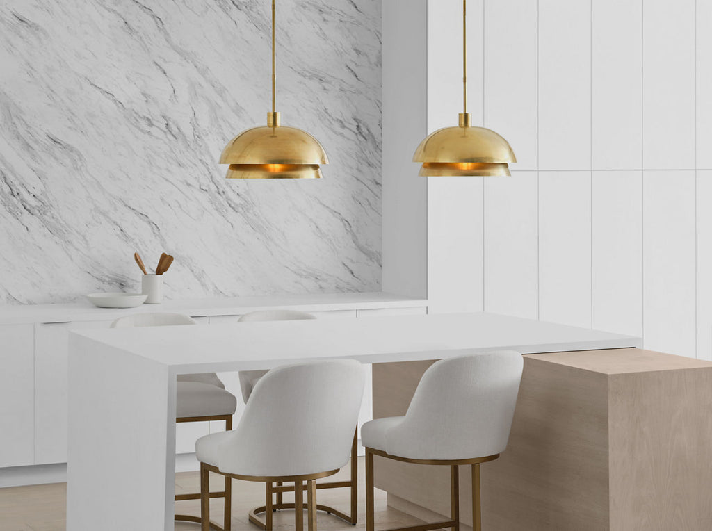 Shanti Large Pendant Natural Brass 2700K 90 CRI