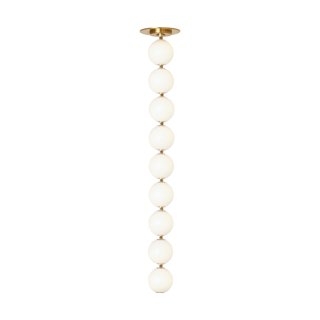Perle 24 Pendant | Natural Brass 2700K Remote 120V