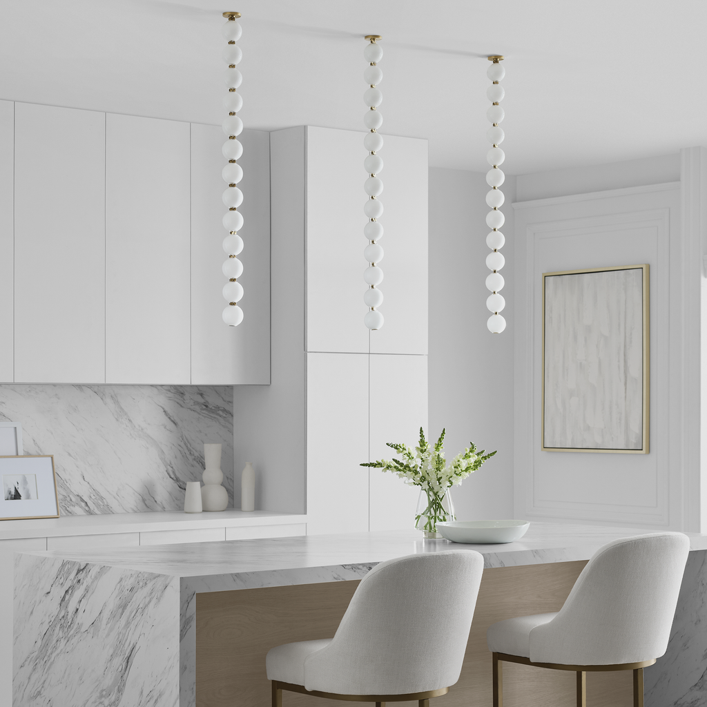 Perle 36 Pendant | Natural Brass 2700K Remote 120V