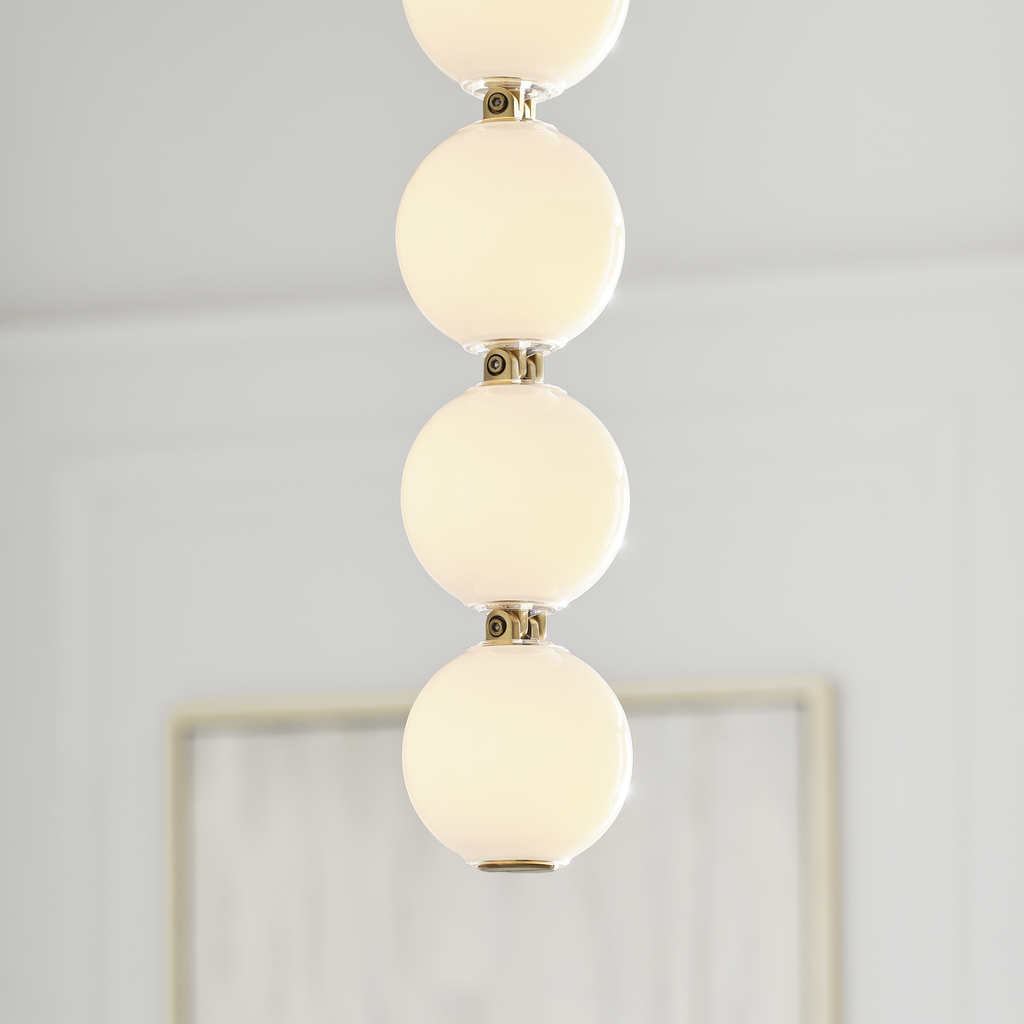Perle 36 Pendant | Natural Brass 2700K Remote 120V