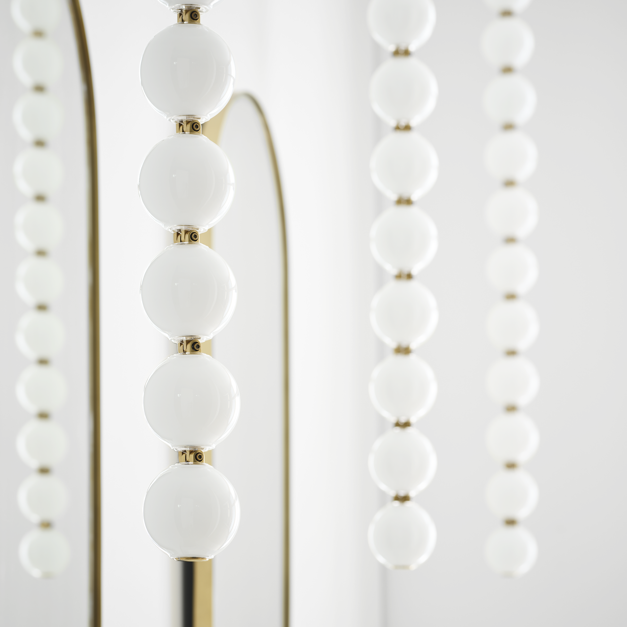 Perle 48 Pendant | Natural Brass 2700K Remote 120V