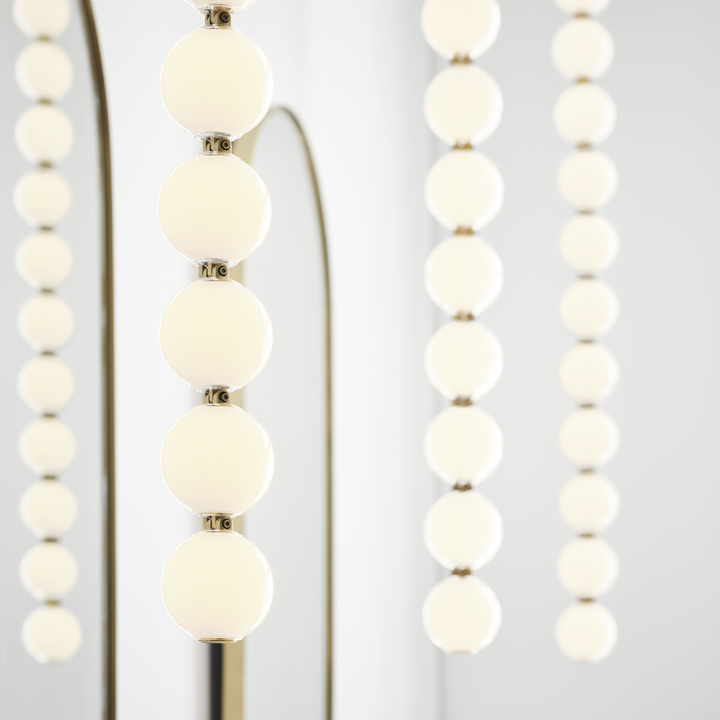 Perle 48 Pendant | Natural Brass 2700K Remote 120V