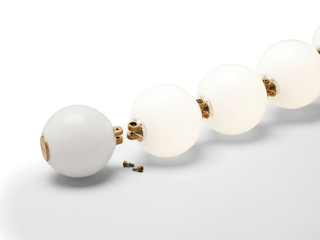 Perle 48 Pendant | Natural Brass 3000K Remote 120V