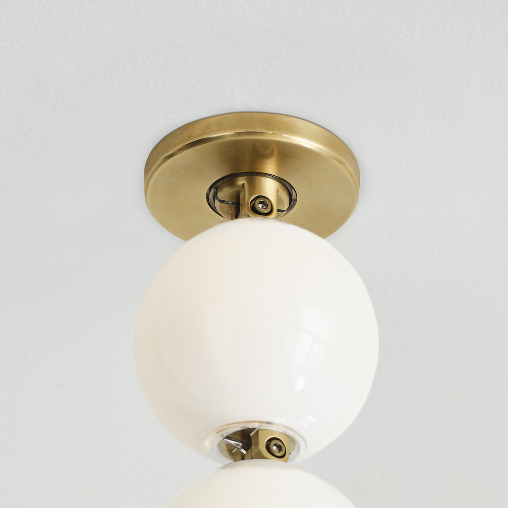 Perle 48 Pendant | Natural Brass 2700K Remote 120V