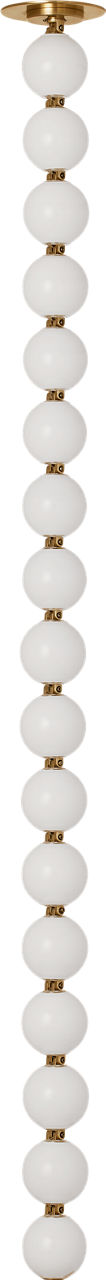 Perle 48 Pendant | Natural Brass 3000K Remote 120V