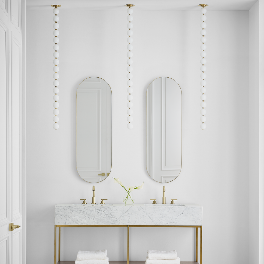 Perle 48 Pendant | Natural Brass 2700K Remote 120V