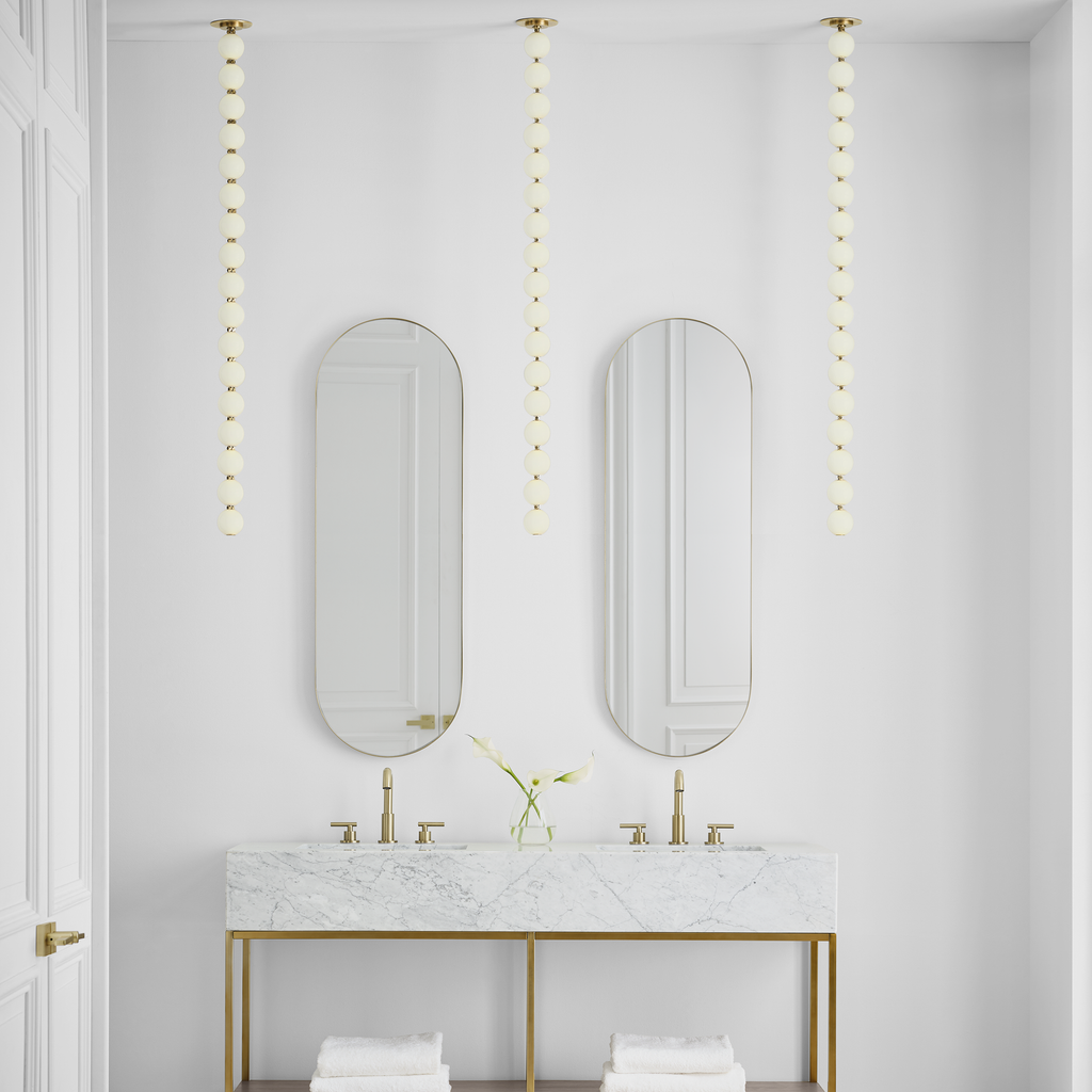 Perle 48 Pendant | Natural Brass 2700K Remote 120V
