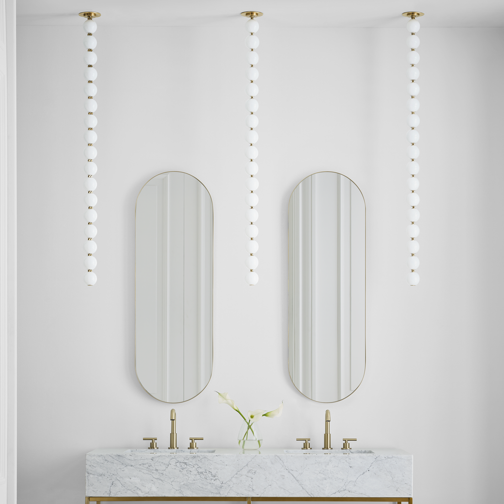 Perle 48 Pendant | Natural Brass 2700K Remote 120V