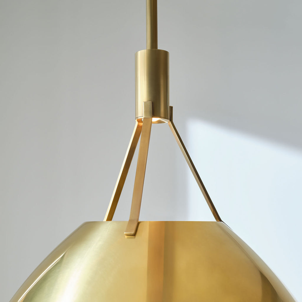 Sospeso Dome X-Large Pendant Natural Brass 2700K 90 CRI