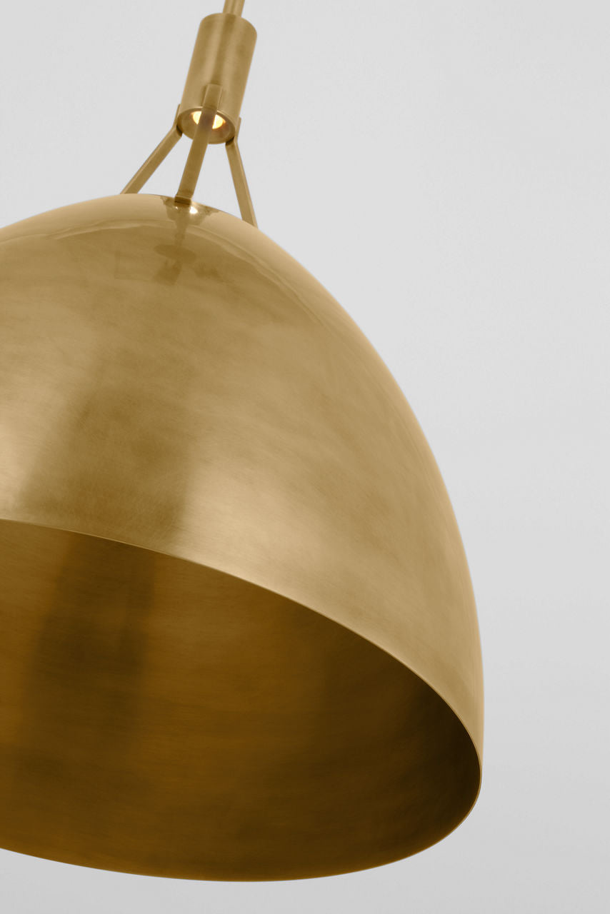 Sospeso Dome X-Large Pendant Natural Brass 2700K 90 CRI