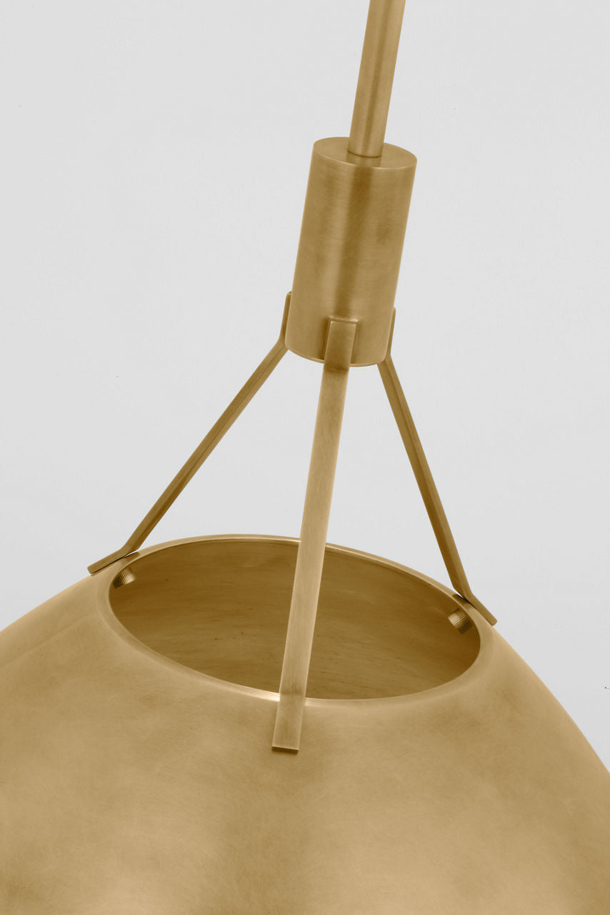 Sospeso Dome X-Large Pendant Natural Brass 2700K 90 CRI