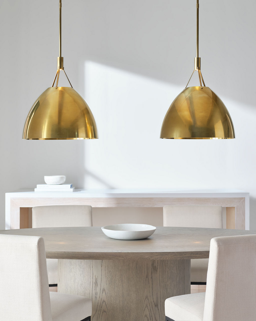 Sospeso Dome X-Large Pendant Natural Brass 2700K 90 CRI