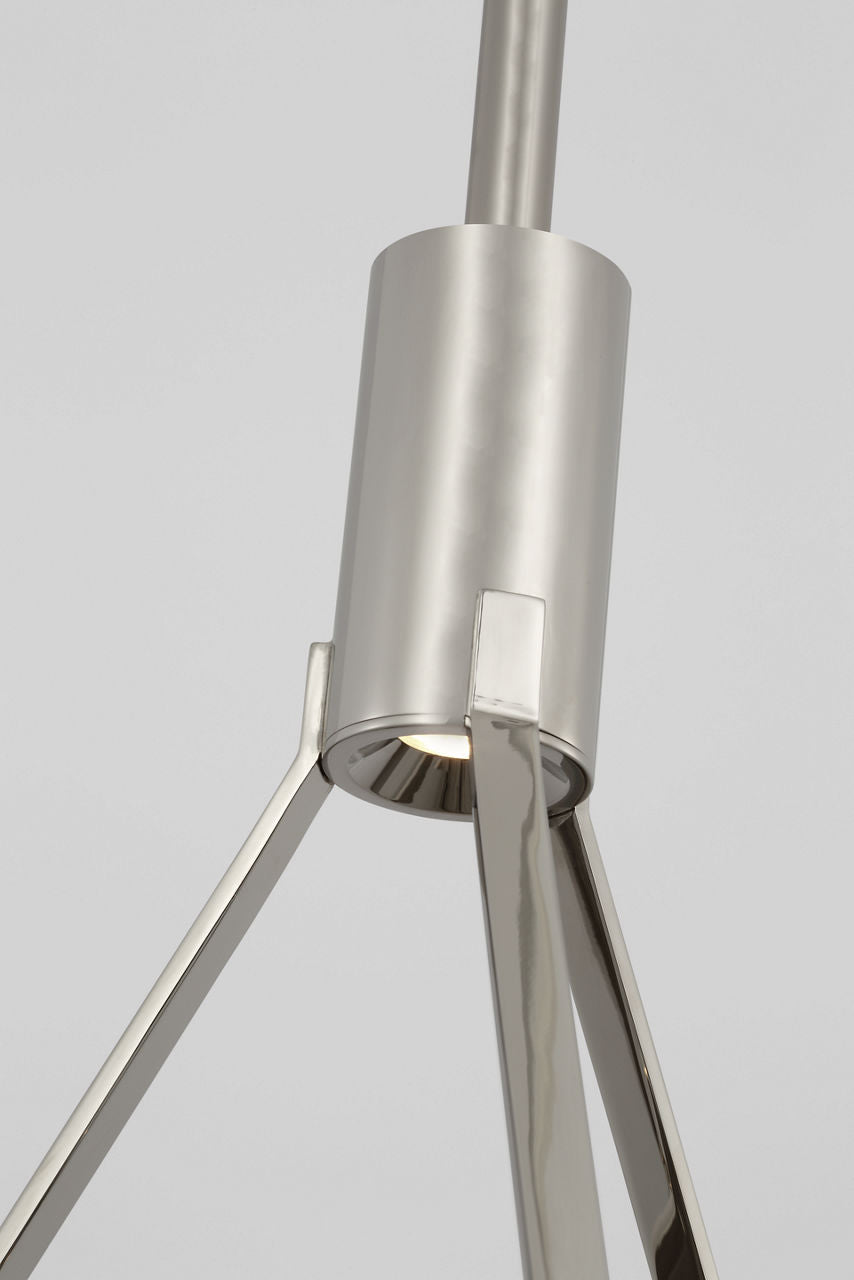 Sospeso Dome X-Large Pendant polished nickel 2700K 90 CRI