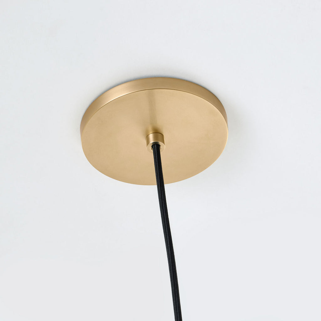Alina Small Accent Pendant Clear Natural Brass Bulb Not Included