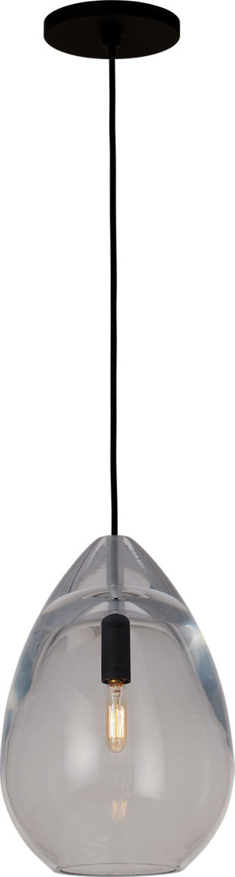 Alina Medium Accent Pendant Clear Nightshade Black LED 2700K 90 CRI lamp