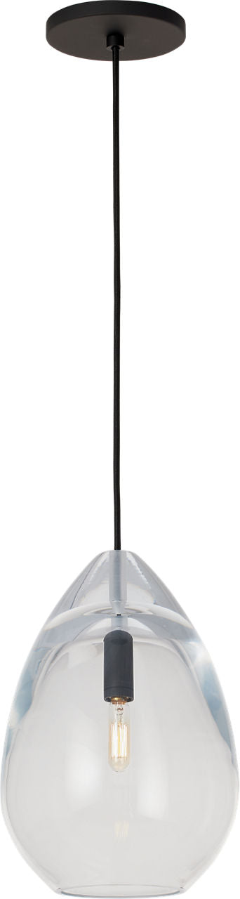 Alina Medium Accent Pendant Clear Nightshade Black LED 2700K 90 CRI lamp