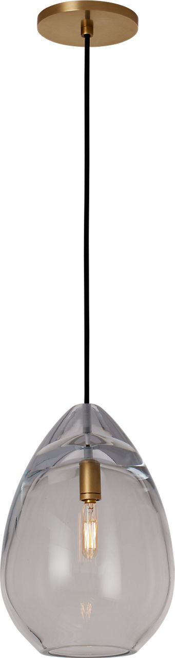 Alina Medium Accent Pendant Clear Natural Brass LED 2700K 90 CRI lamp