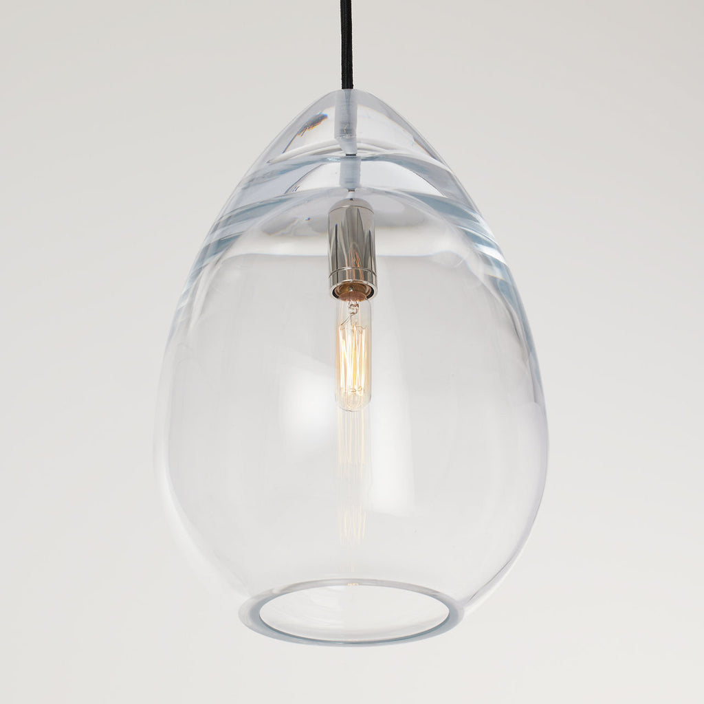 Alina Medium Accent Pendant Clear Polished Nickel 2700K 90 CRI LED Lamp