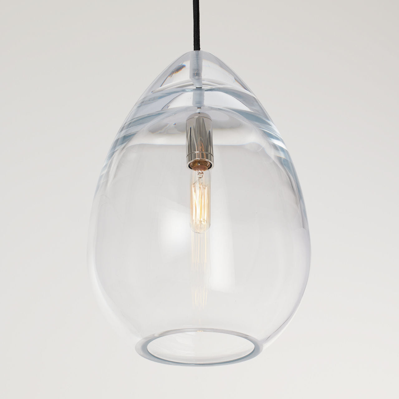 Alina Medium Accent Pendant Clear Polished Nickel 2700K 90 CRI LED Lamp