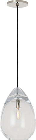 Alina Medium Accent Pendant Clear Polished Nickel 2700K 90 CRI LED Lamp