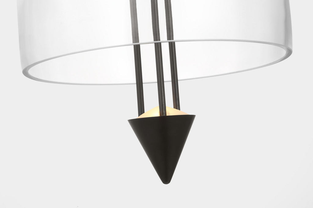 Cathedral Medium Pendant Clear dark Bronze 2700K 90 CRI
