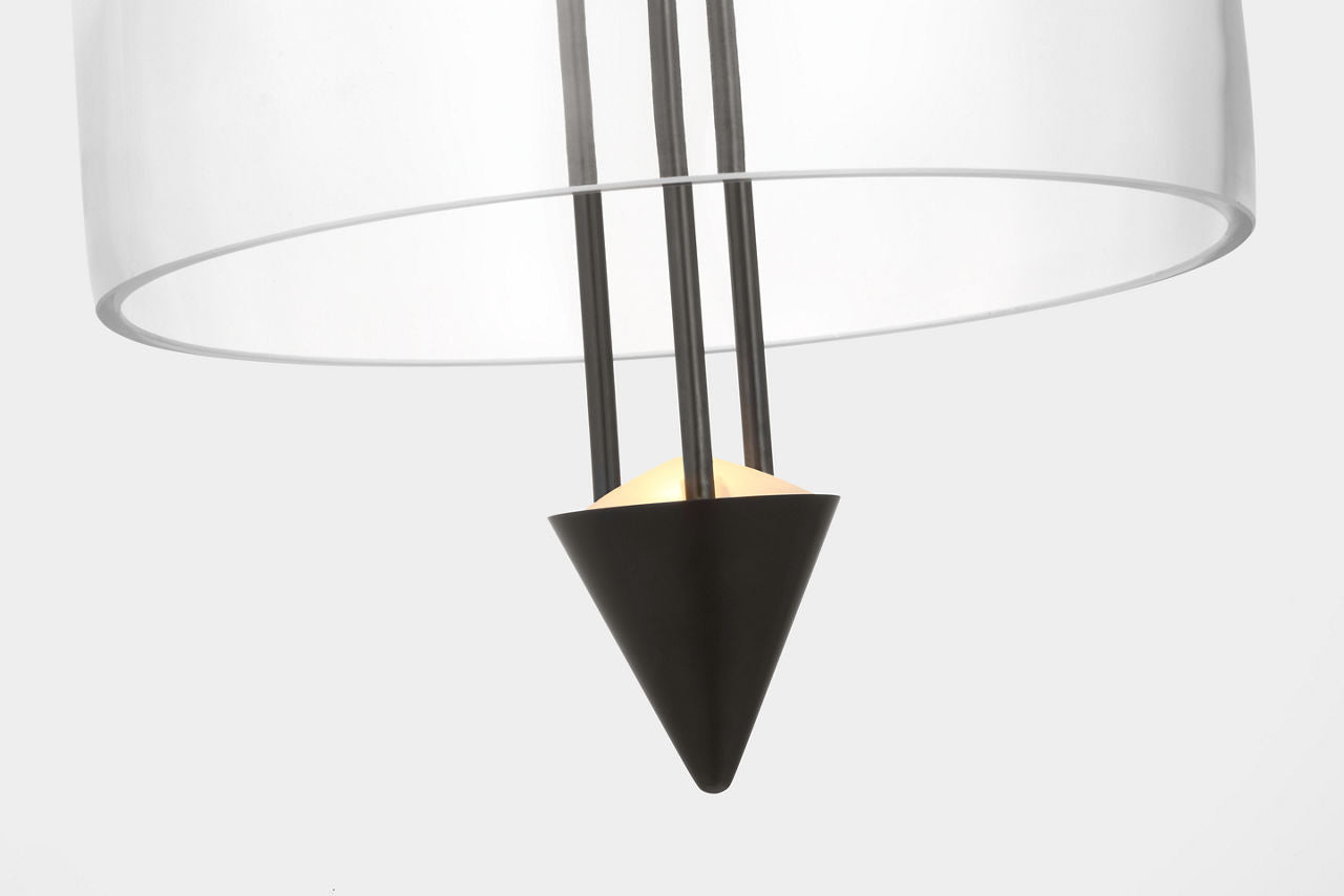 Cathedral Medium Pendant Clear dark Bronze 2700K 90 CRI