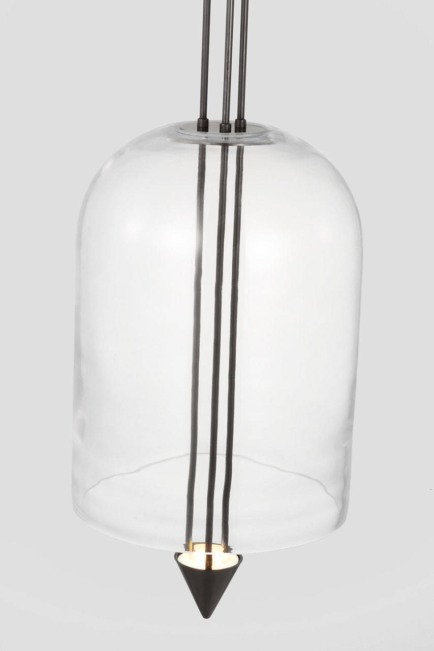 Cathedral Medium Pendant Clear dark Bronze 2700K 90 CRI