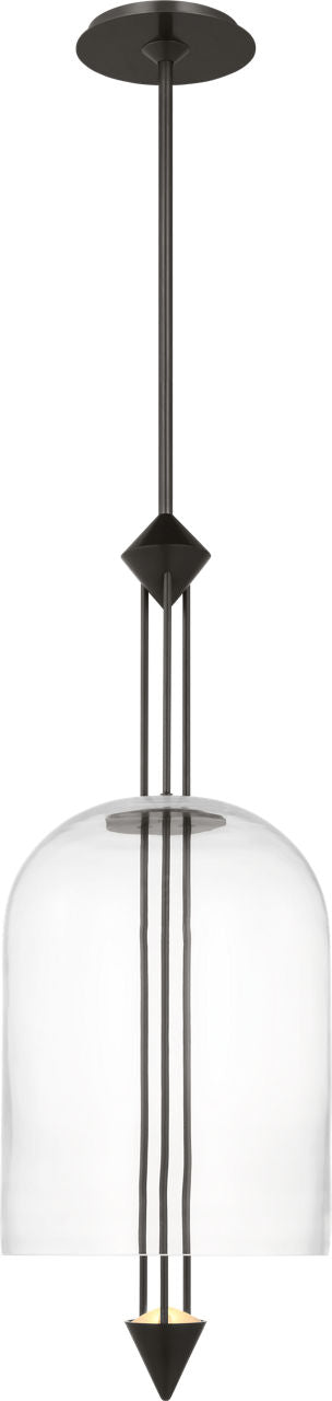Cathedral Medium Pendant Clear dark Bronze 2700K 90 CRI