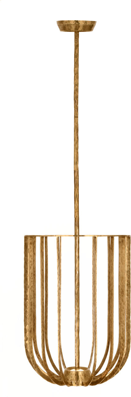 Sanchi Large Pendant Polished antique Brass 2700K 90 CRI