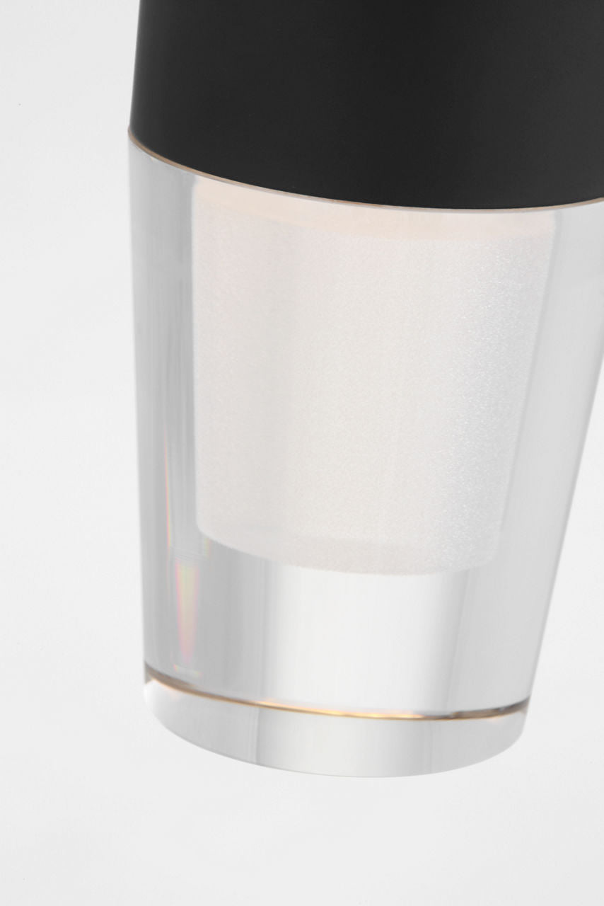 Lassell Short 1-Light Pendant | Nightshade Black 2700K 120V