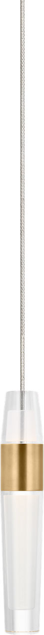 Lassell Mini Pendant MonoPoint Natural Brass 2700K 90 CRI