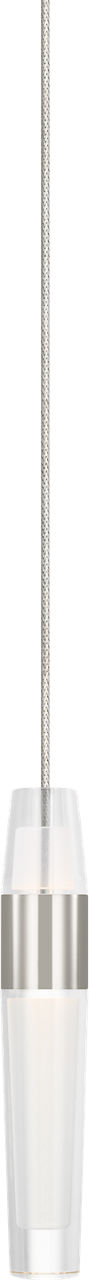 Lassell Mini Pendant MonoRail Polished Nickel 2700K 90 CRI