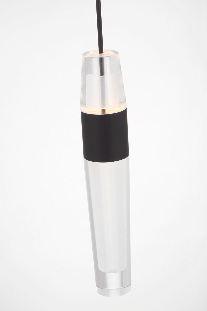 Lassell 1-Light Pendant | Nightshade Black 2700K 120V