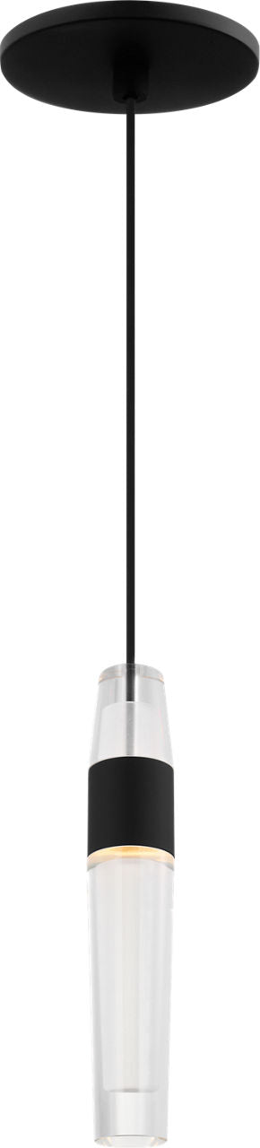Lassell 1-Light Pendant | Nightshade Black 2700K 120V