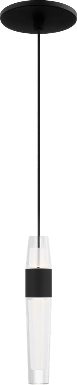 Lassell 1-Light Pendant | Nightshade Black 2700K 120V