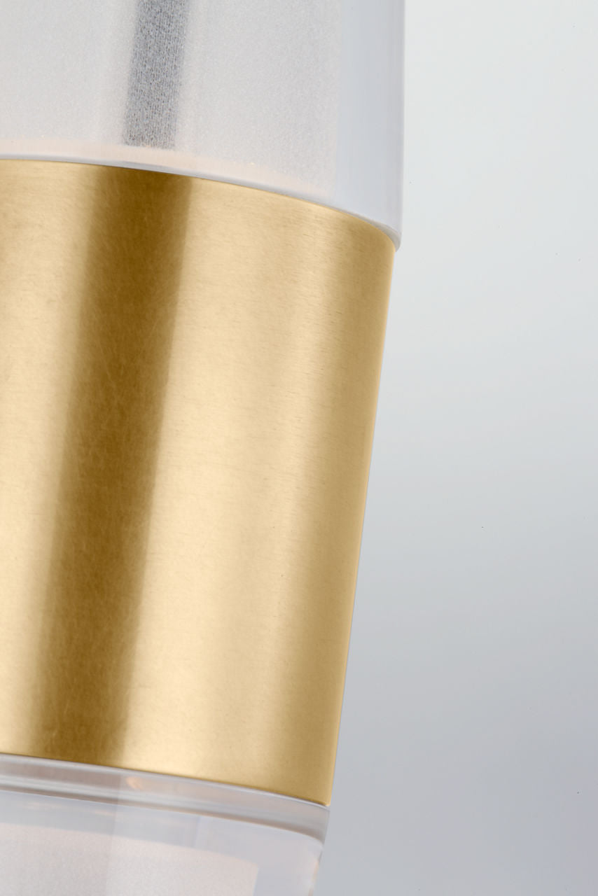 Lassell 1-Light Pendant | Natural Brass 2700K 120V