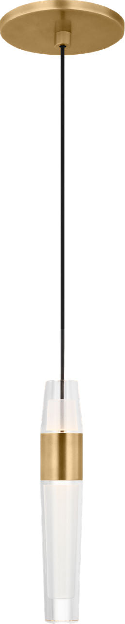 Lassell 1-Light Pendant | Natural Brass 2700K 120V