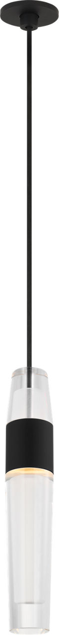 Lassell Port Alone Pendant | Nightshade Black 2700K 120V
