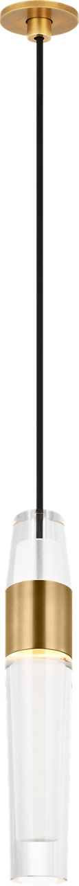 Lassell Port Alone Pendant | Natural Brass 2700K 120V
